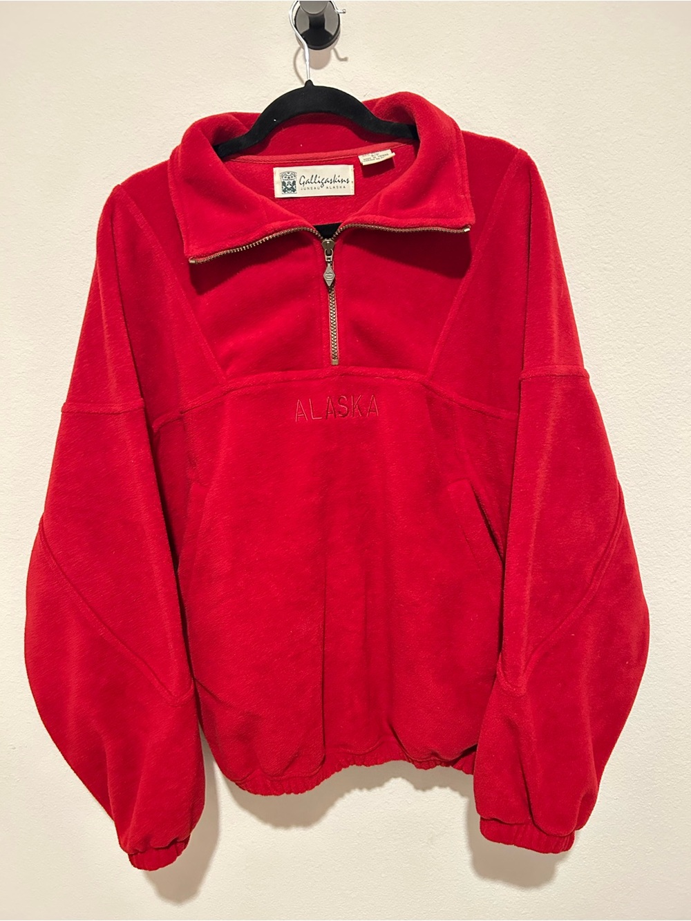 Vintage Galligaskins Quarter-Zip Fleece Pullover Originating From Juneau, Alaska